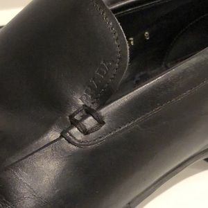 prada leather dress shoes